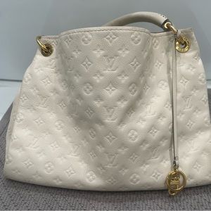 Louis Vuitton Artsy Tote Bag Cream AUTHENTIC
